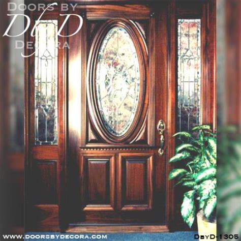 Custom Estate Oval Glass Door Wood Entry Doors By Decora