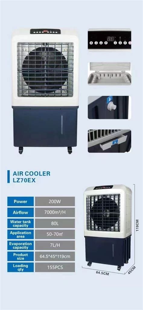 Floor Standing Big Airflow Outdoor Evaporative Air Cooler With L