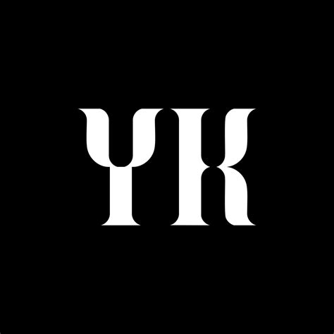 Yk Y K Letter Logo Design Initial Letter Yk Uppercase Monogram Logo