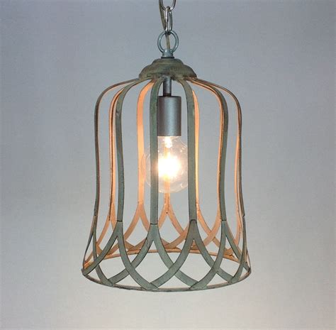 Gray 13 Trellis Rustic Metal Pendant Light Chandelier