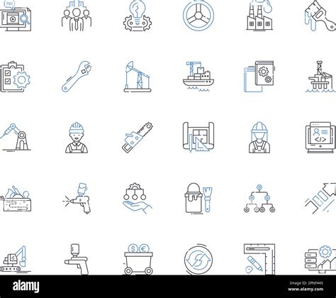 Creator Line Icons Collection Innovative Resourceful Imaginative