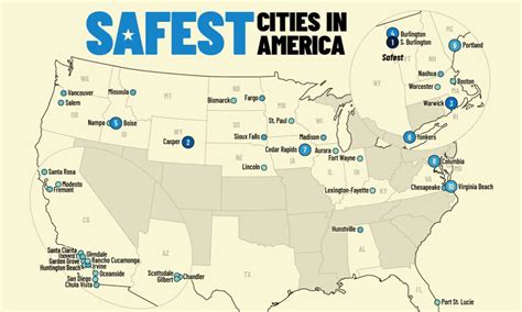 Mapped: Americas Safest Cities in 2024