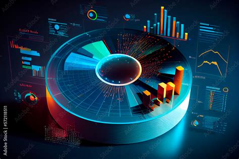 Business Data Analysis And Analytics Of Customers Insights With Charts Abstract Blue Background