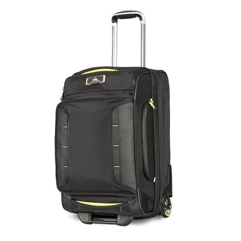 High Sierra At8 22 Inch Upright Wheeled Nylon Carry On Duffel Bag With