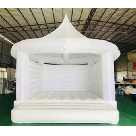 White Bouncy Castle For Wedding White Jumping Castle White Bouncy