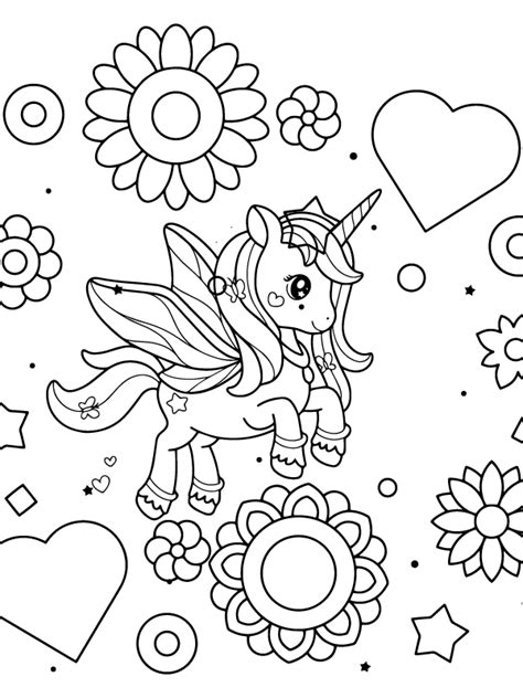 Mandala Unicorn Valentines Coloring Page Free Printable Coloring