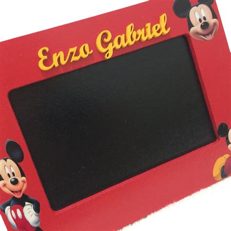 Porta Retrato Mickey Personalizado Família Elo7