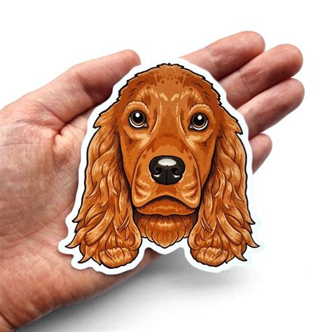 Spaniel Stickers Black Tan Brown White Cream Orange Cocker Spaniels