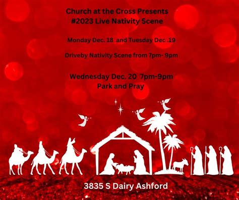 Live Nativity Scene Church At The Cross Missouri City 18 December