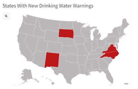 Map Shows States With New Drinking Water Warnings Newsweek