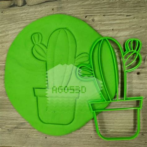 Stl File Pack 12 Cactus Cookie Cutter Mexican Party Desert Summer