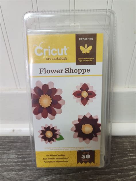 Cricut 2001094 Flower Shoppe Cartridge White For Sale Online Ebay