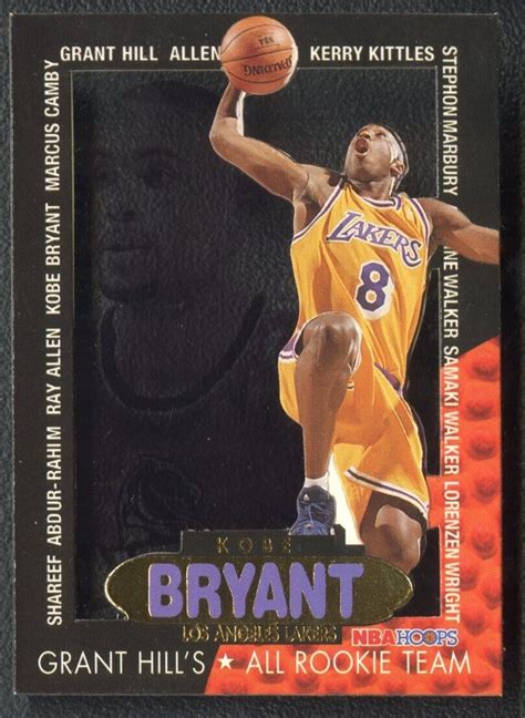 1996 97 NBA Hoops Kobe Bryant RC Grant Hill S All Rookie Team Lakers