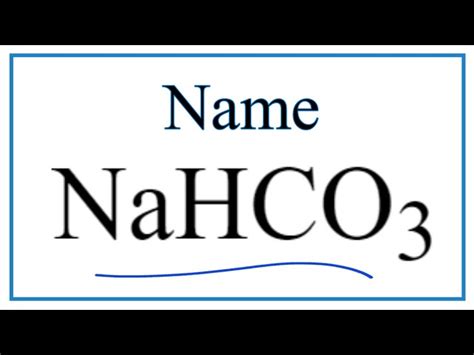 Molar Mass Molecular Weight Of NaHCO3 Sodium Hydrogen, 48% OFF