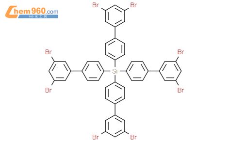 845959 84 4 SILANE TETRAKIS 3 5 DIBROMO 1 1 BIPHENYL 4 YL 化学式结构式