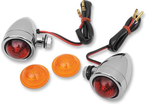 Drag Specialties Bullet Marker Turn Signal Lights Red Or Amber