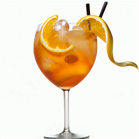 Aperol Spritz With A Twist Classic Italian Cocktail With Lemon Juice