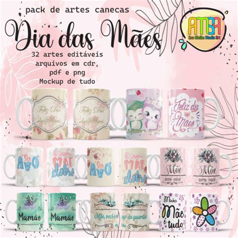 Estampas Dia Das M Es Canecas Ana Melim Studio Art