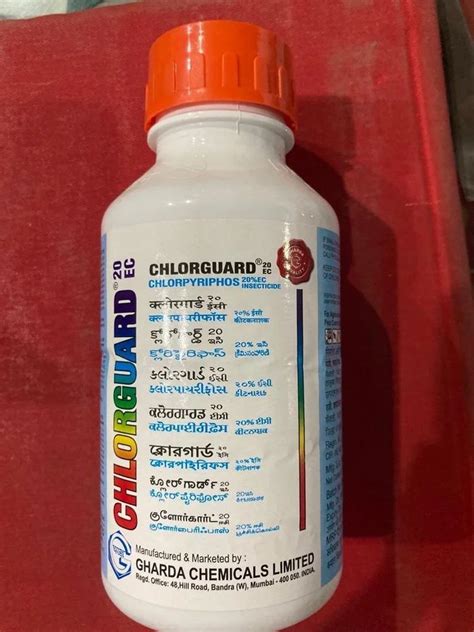 Chlorguard Insecticides Chlorpyriphos 20 Ec 1 Ltr 500ml At Rs 330