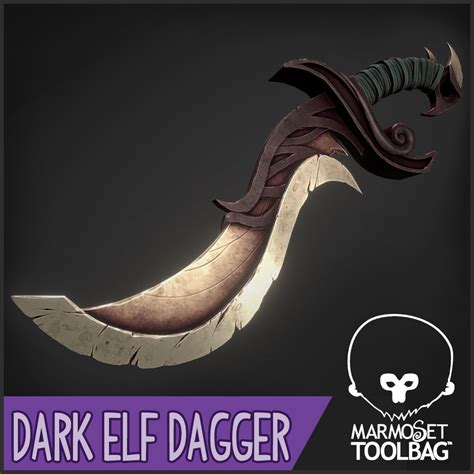 Artstation Dark Elf Dagger