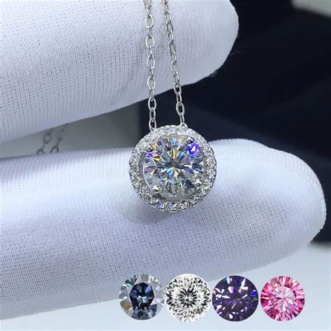 Prata Original Redondo Brilhante Corte Quilates De Diamante Teste