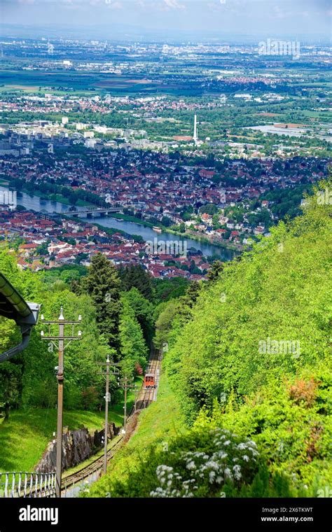 View From The Koenigstuhl Station With The Koenigstuhlbahn Heidelberg