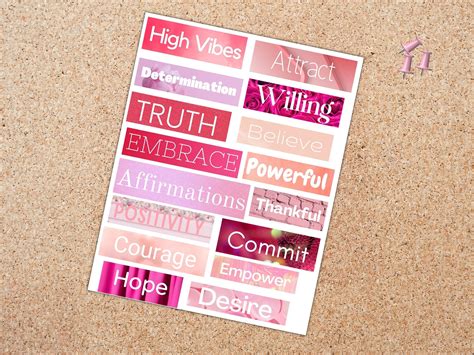 Vision Board Kit Vision Board Printables Printable Magazine Words