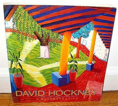 Signed David Hockney A Retrospective Paintings Drawings Photocollages