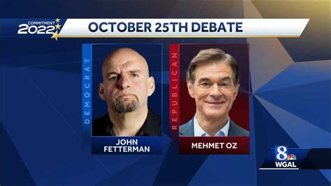 Fetterman Agrees To Debate Oz In Pennsylvanias Us Senate Race