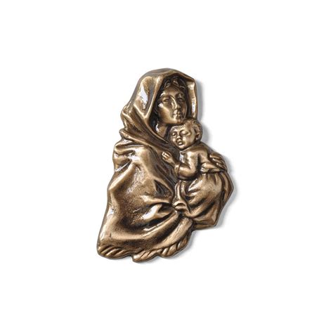 Madonna And Child Emblem Left Global Bronze Inc