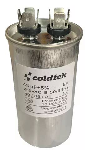 Capacitor 45mfd 250v Condensador Terminal Cbb60 45uf 250v