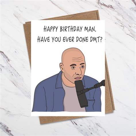 Joe Rogan Birthday Card, Joe Rogan Greeting Card, JRE Card - Etsy