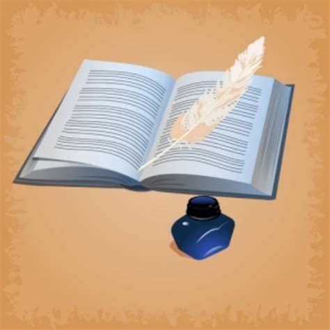 Feather Pen With Open Book FreeVectors