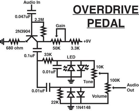 Guitar Overdrive Schematic Guitar Overdrive Pedal Schematics