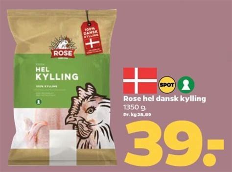 Rose Hel Dansk Kylling Tilbud Hos Netto