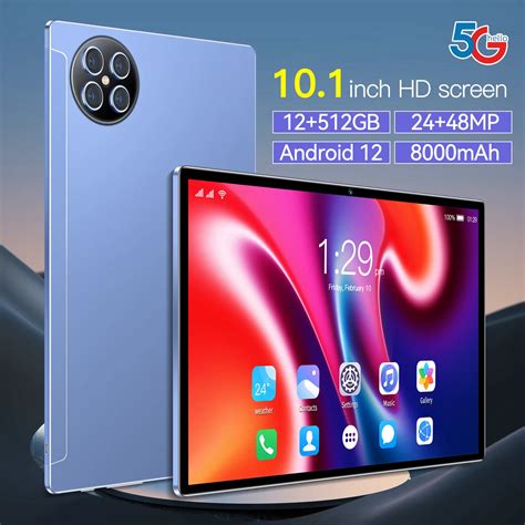 10 Inch Android Tablet 4g Ram 64g Rom Lightweight Fashionable Office ...