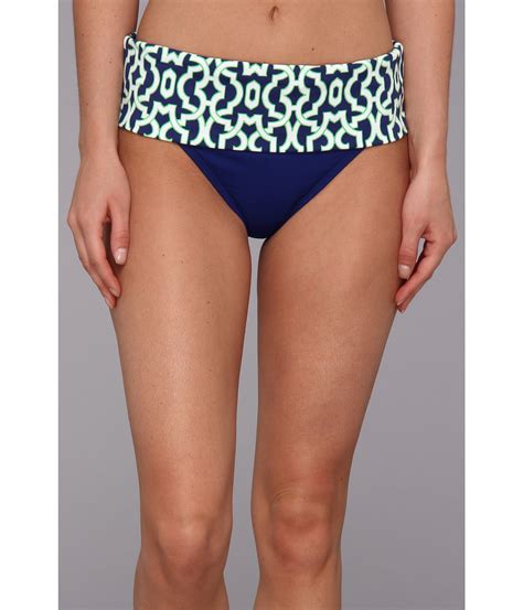 Lyst Tommy Bahama Malibu Medallion Wide Band High Waist Bottom In Blue