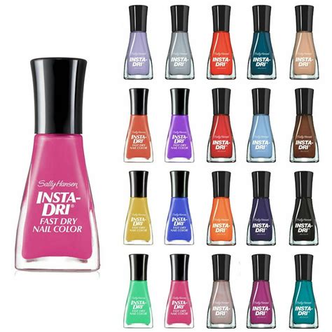 Lot of 6 Sally Hansen Insta-Dri Nail Polish No Repeat Colors 6 Total ...