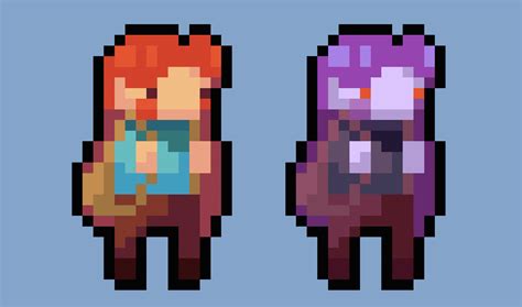 ArtStation - Celeste Redesign - Madeline & Badeline's Idle Animation