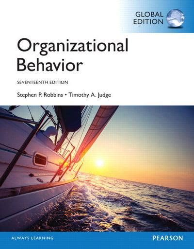 Organizational Behavior Stephen P Robbins Author 9781292146300