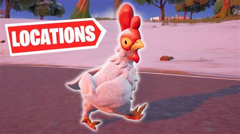 Where To Find Chickens Spawn Locations In Fortnite Chapter 3 Youtube