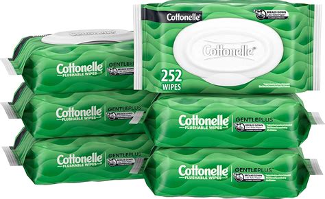 Cottonelle Gentleplus Flushable Wet Wipes With Aloe And Vitamin E 6 Flip