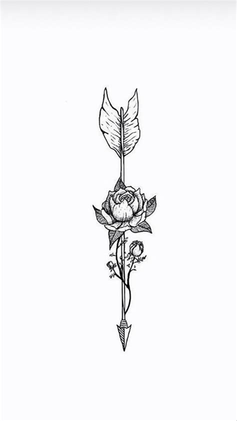 Rose tattoo | Arrow tattoos, Small arrow tattoos, Arrow tattoos for women