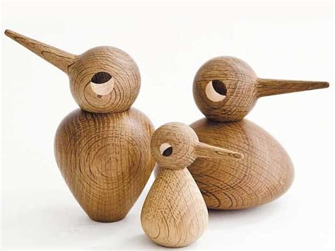 Kristian Vedel Birds Wooden Bird Wood Turning Wood Crafts