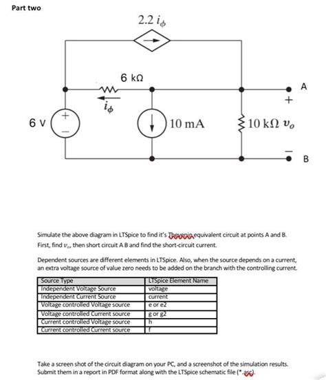 Solved Part One Use Ltspice To Simulate The Following Ci