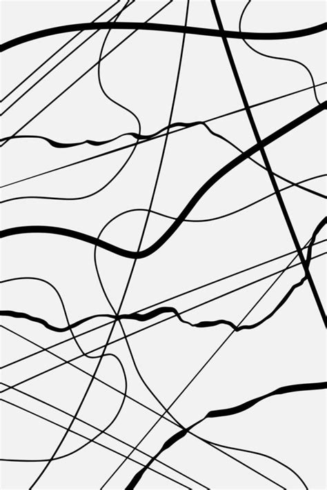 Curve Wave Black And White Line Arts Wallpaper Background Design For The Cover Invitation