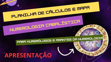 Planilha De C Lculo E Mapa Numerologia Cabal Stica Youtube