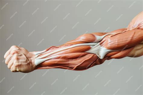 Premium Photo | Detailed model of a human arm showcasing the bicep ...