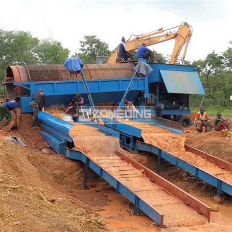 Gold Processing Washing Plant Rotary Trommel Screen Mobile Drum