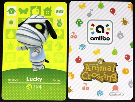 Lucky #385 Animal Crossing Amiibo Card – Villager Cards